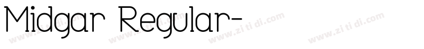 Midgar Regular字体转换